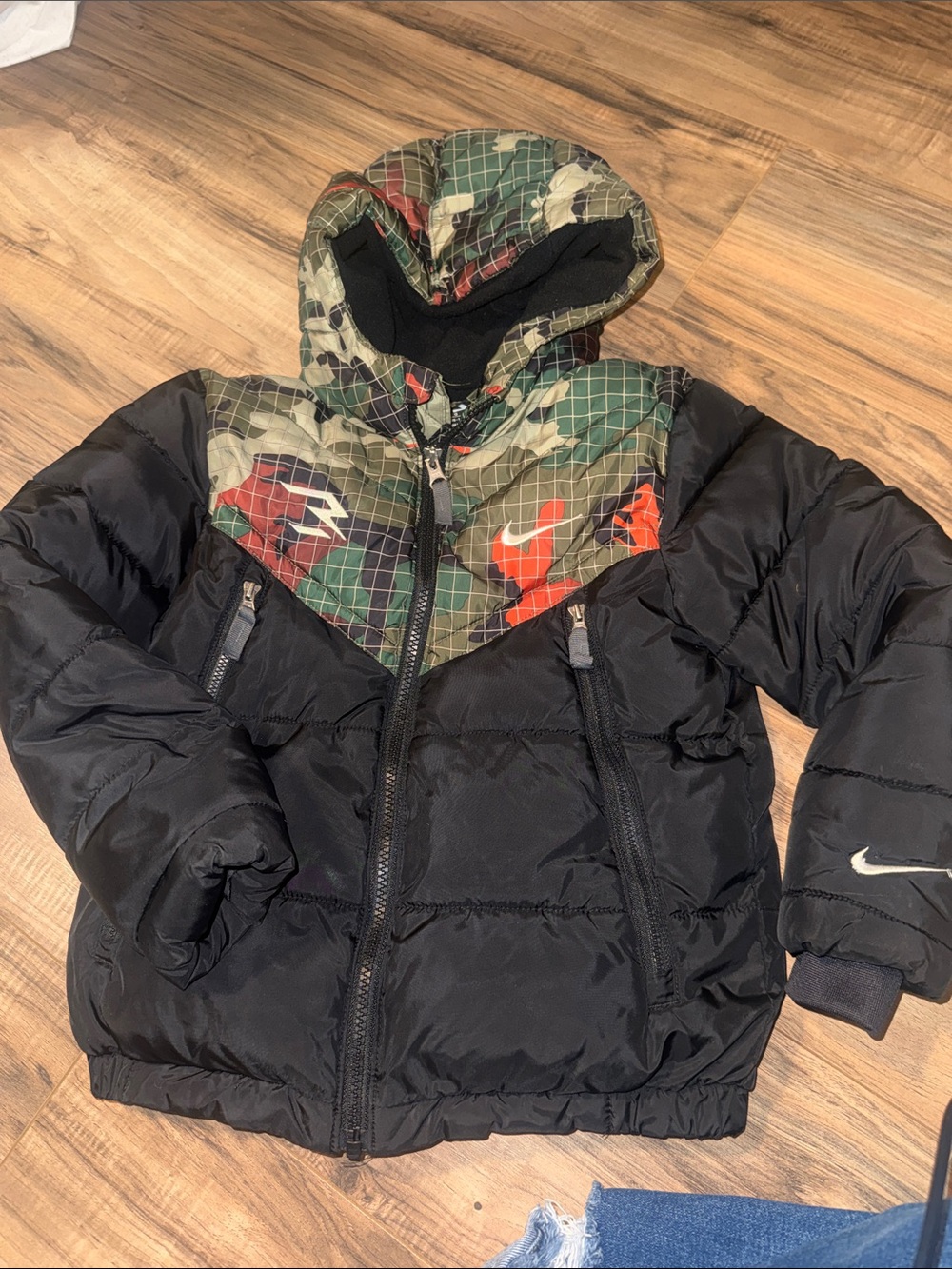 Nike 3BRAND by Russell Wilson youth puffer jacket size 6/7 L